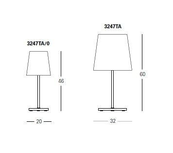 Fontana Arte 3247 tafellamp - showroommodel