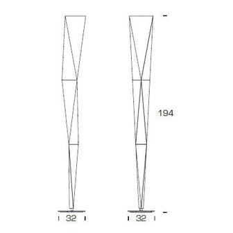 Fontana Arte Vertigo R7s chroom - showroommodel
