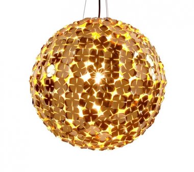 Terzani Orten&rsquo;zia Large round ceiling light gold &oslash; 20 cm 