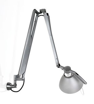 Luceplan Fortebraccio - dimbare tafel/bureaulamp ALUGRIJS
