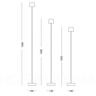 Anta Cut SL 105 alu - kabel zwart - schuifdimmer