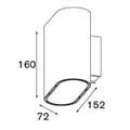 Modular Duell wall LED 900lm Tredim GI