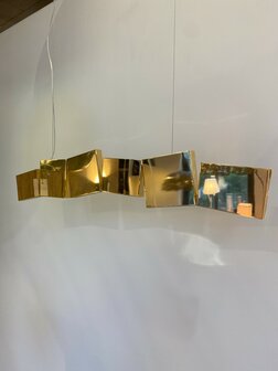 TERZANI GAIA LINEAR CHANDELIER GOLD  - SHOWROOMMODEL 