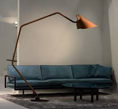 Jacco Maris Mrs Q vloerlamp coated steel natural leather kap