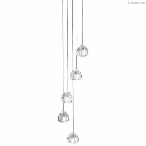 Terzani Mizu 5 light pendant - SHOWROOMMODEL