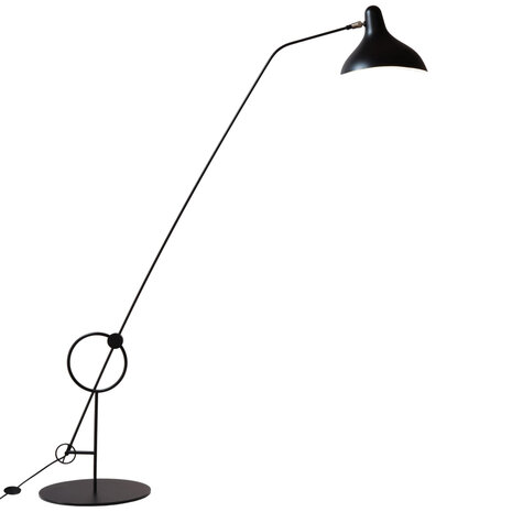 DCW-Éditions Mantis BS8 - Floorlamp zwart