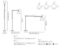 Artemide Tolomeo Mega Terra dimbare versie