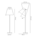 Artemide Melampo Terra - vloer/leeslamp brons