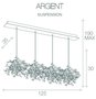 Argent 4 Linear multi light pendant