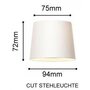 Anta Cut vloerlamp - spare part diffuser porselein